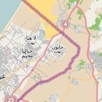 post offices in Palestine: area map for (22) Beit Hanun
